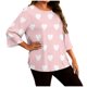 thumbnail image 3 of TaTaai Gradient Plus Size Long Sleeved T-shirt, Women's Round Neck Lightweight Top, All Seasons Garment, Casual Daily Party Dating Work Home Vacation Birthday Outfit, Hand Wash Gift, 3 of 6