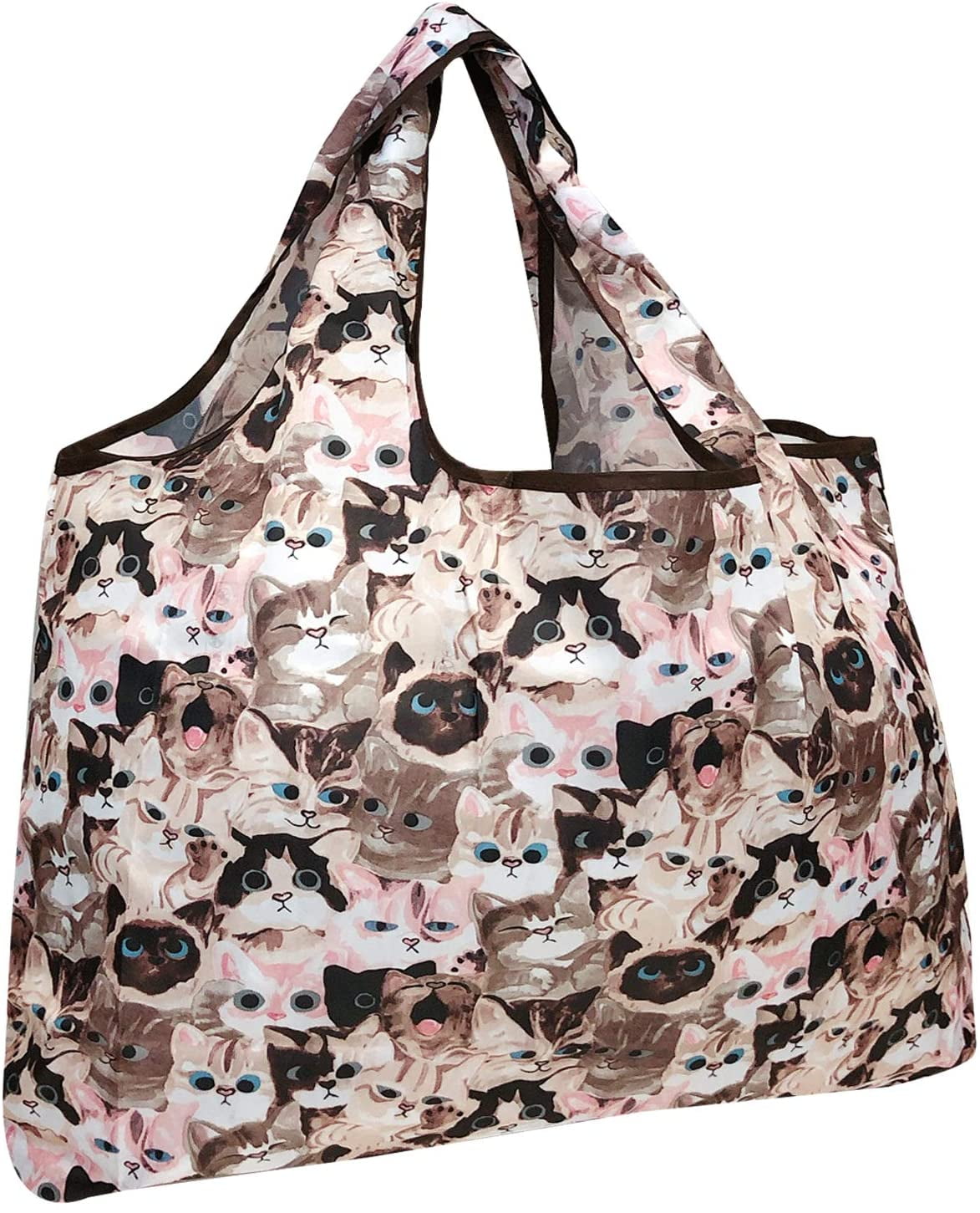 Details about   Wrapables Large Reusable Shopping Tote Bag with Outer Pouch Cherry Blossoms 