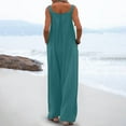 thumbnail image 5 of QATAINLAV 2025 Summer Sleeveless Jumpsuits for Women One Piece Baggy Palazzo Pants Solid Casual Wide Leg Romper with Pockets Vacation Outfits Loungewear Army Green L Ropa de Verano Para Mujer, 5 of 9