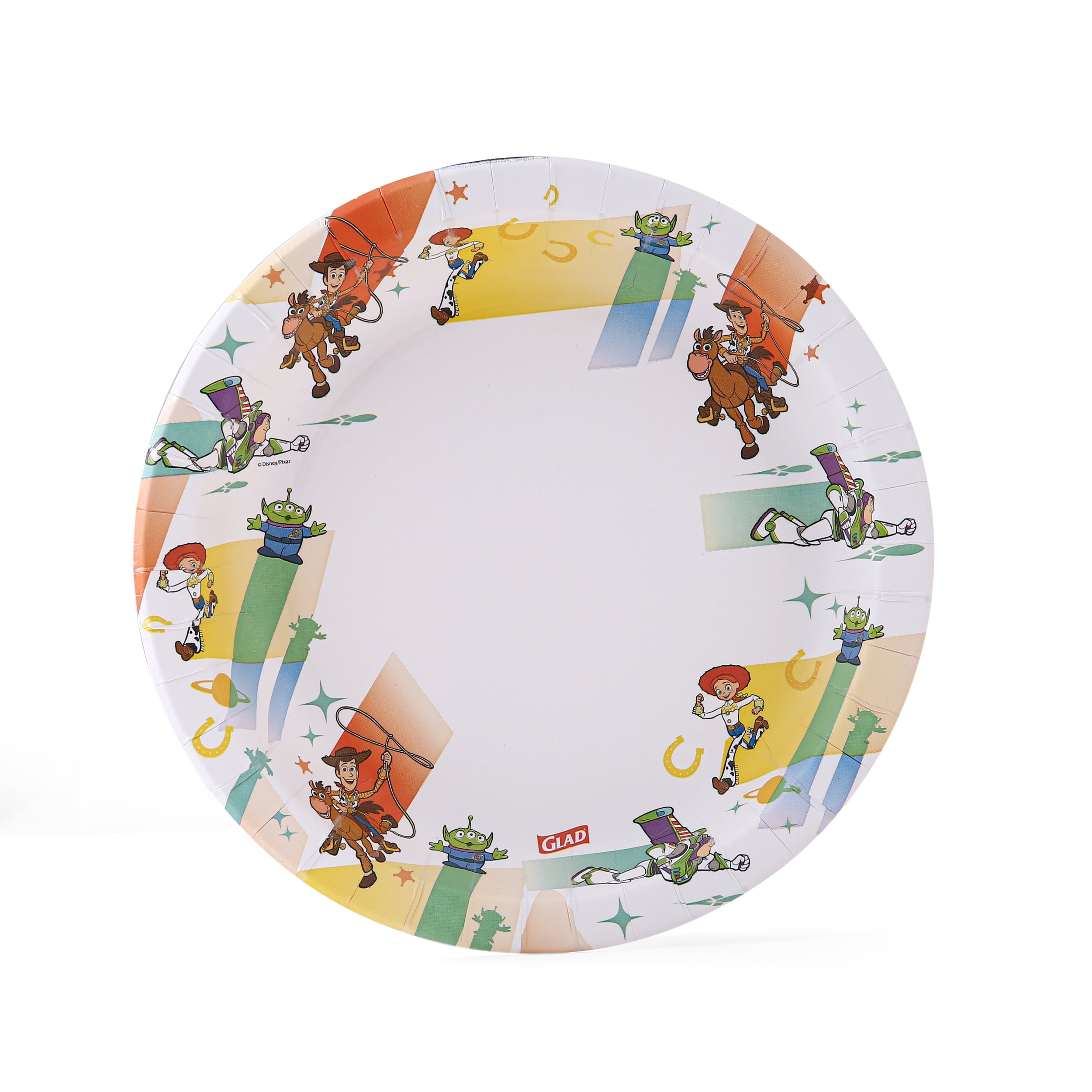 Glad Kids - 8.5" Round Paper Plate - 40ct - Disney - Toy Story - Light Beams