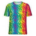 thumbnail image 5 of Animal Print Patterns Women's Short Sleeve T-Shirt Crew Neck Casual Summer Trendy Loose Fit Tops, 5 of 6
