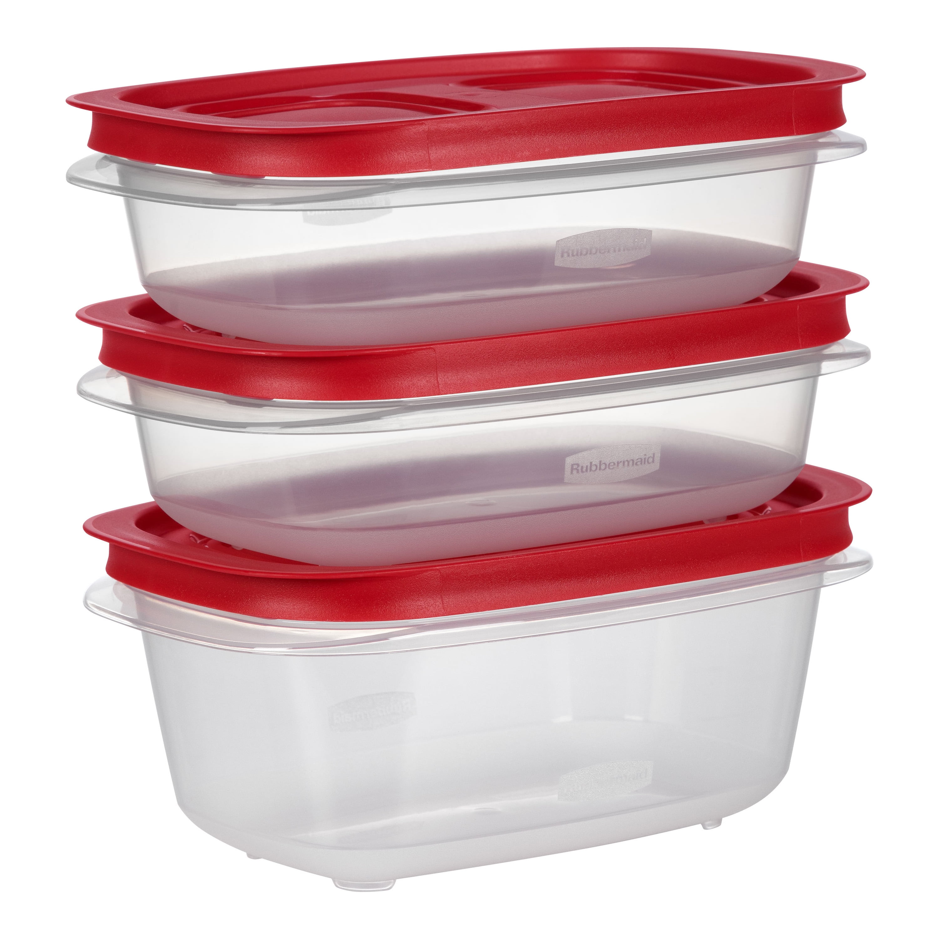 Contenants de conservation des aliments rectangulaires Stockagefacile de 3,57 tasses (2) et de 5,26 tasses de Rubbermaid avec couvercles, paquet de 3