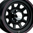 thumbnail image 2 of 15" Black With Red And Blue Stripes 42 Series Wheel by Keystone Wheel 1526595565B, 2 of 3