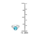 thumbnail image 2 of AoneJewelry Oval Shape Blue Topaz and Diamond Ring 1.95 Carat In 10K Solid Rose, White, Yellow Gold, 2 of 5