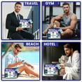 thumbnail image 5 of Trektote Travel Toiletry Kit For Men – 15 Piece Set Of, Featuring Top Brand Toiletries, TSA Compliant, Travel Essentials, Includes Shampoo Body Wash, Shaving Cream, Toiletry Bag & More, 5 of 8