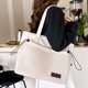 thumbnail image 1 of Bolso de hombro grande para mujer Bolso tipo cartera tipo hobo ligero Bolso de compras (blanco), 1 of 8