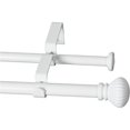 thumbnail image 2 of Fluted Ball Adjustable Double Drapery Curtain Rod Set 28''-48''/48''-84''/84''-120'', 2 of 3