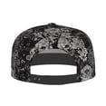 thumbnail image 4 of Daiia Rose Flowers print Flat Bill Hats Flat Brim Trucker Cap Baseball Cap Adjustable Classic Low Profile Hat Unconstructed Plain Cap, 4 of 9