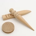 thumbnail image 1 of Pulidor de madera para bordes de cuero 3 en 1, bruñidor de madera de varios tamaños para pulir cuero, artesanía de cuero, herramienta de trabajo manual DIY (juego 3 en 1), 1 of 5