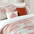 thumbnail image 2 of Home Soft Things 6 Piece Chelsea Printed Quilt bedspread Set - Coral - King (102"x90"), 2 of 12