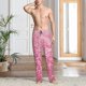 thumbnail image 2 of Fotbe Pink Glitter Pantalones de Pijama para Hombre, Pantalones de Dormir, Pantalones de Casa con Cintura Ajustable y Bolsillos-X-Large, 2 of 6