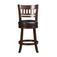 thumbnail image 3 of Lexicon Shapel Faux Leather Swivel Counter Stool in Dark Cherry, 3 of 5