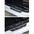 thumbnail image 4 of Fauful 4 Pack Black Rubber Car Door Scuff Sill Cover Scratch Protector Pad Sports Style, 4 of 5