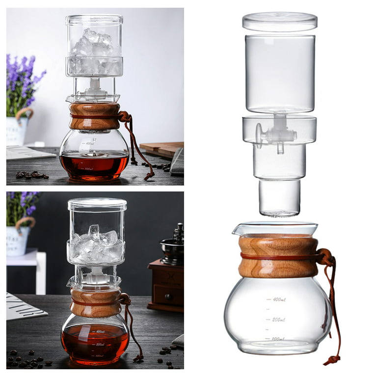 Ice Drip Cold Brew Coffee Pot Set Drip Filter coffee Iced Tools Barista  Hand-made Glass Coffee Maker Household Pour over Kettle - AliExpress