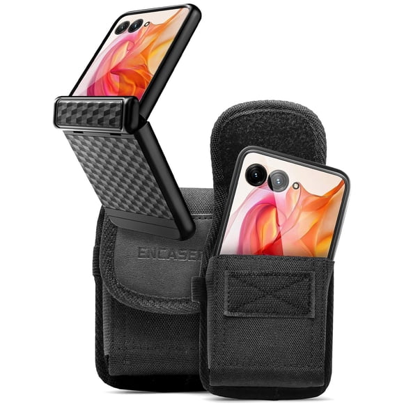 Funda para Teléfono Motorola Razr Plus 2024 con Clip y Protección de Visualización en Nailon Balísti