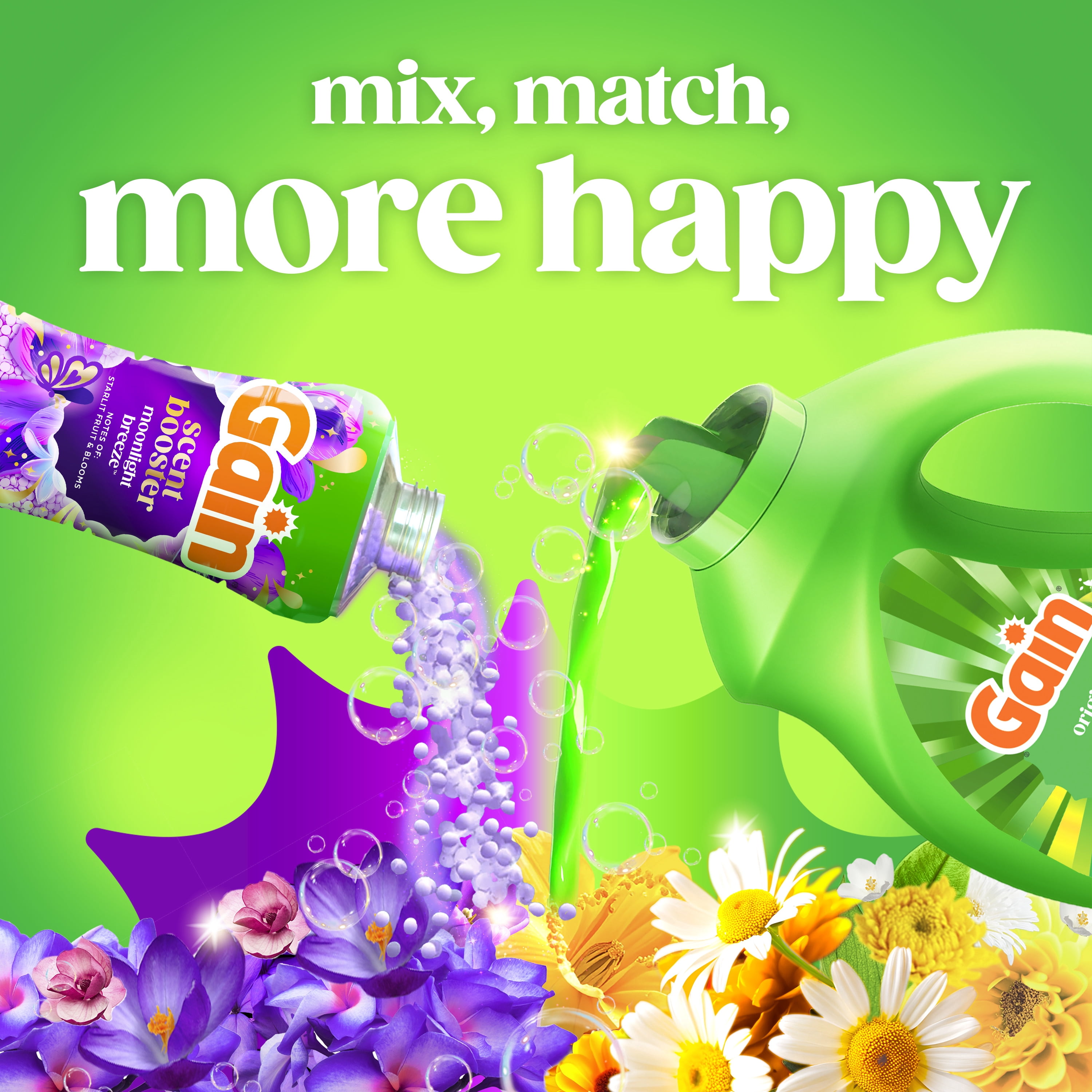 Gain Liquid Laundry Detergent, Now with Odor Defense, Original Scent, 177 fl oz, 134 Loads