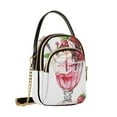 thumbnail image 7 of FORMRS Crossbody Bag for Women Quilted Travel Shoulder Cell Phone Purse with Chain Strap Handbag, Strawberry Ice Cream Pattern, 7 of 7