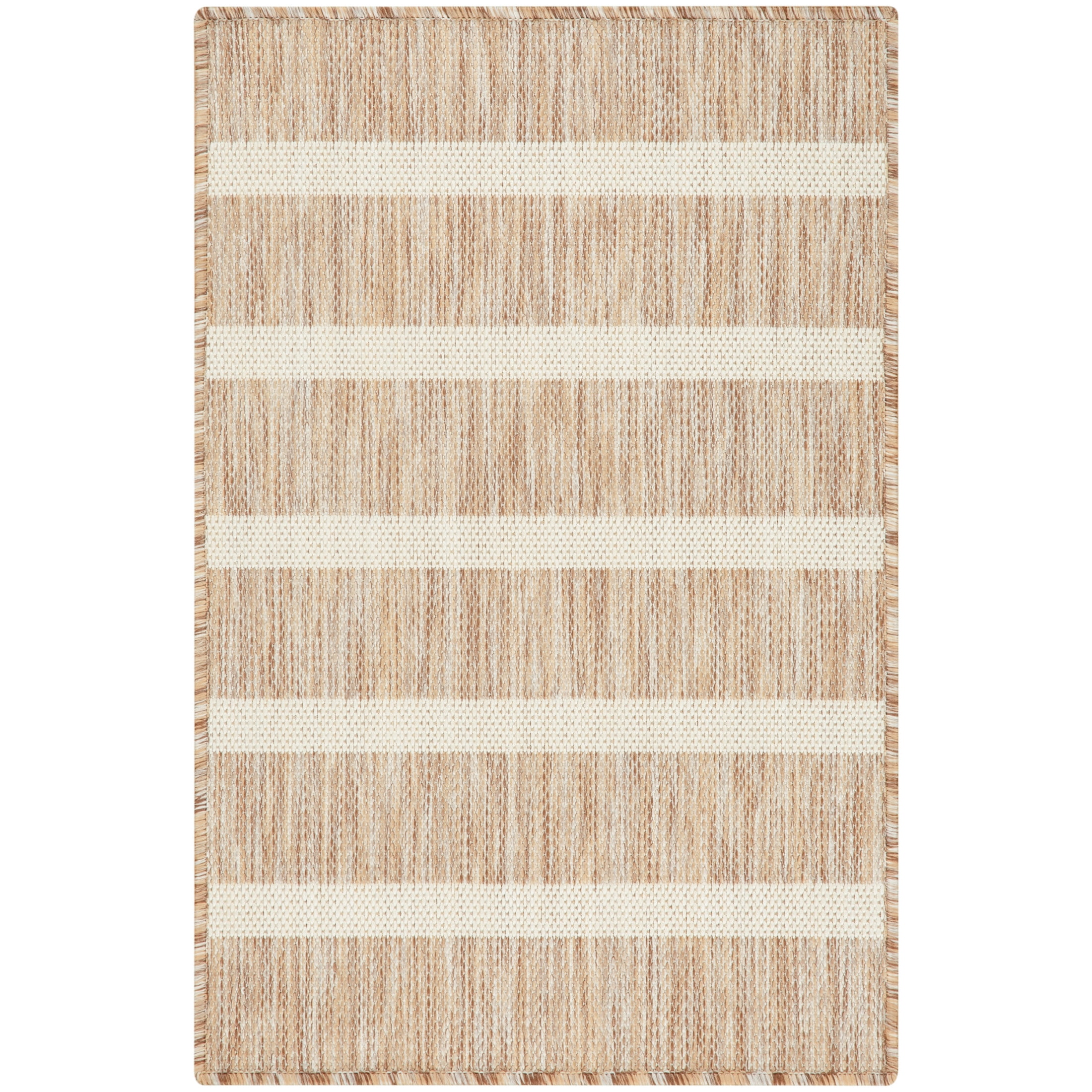 Nourison Positano 2' x 3' Beige Ivory Modern Rug