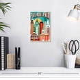 thumbnail image 3 of Elephant Stock Philadelphia Brotherly Love Wall Art - Vertical Canvas Wall Art - Living Room Wall Decor - City Canvas - Brown And Teal Decor - 8" x 12", 3 of 8