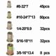 thumbnail image 5 of 145 unids de acero al carbono galvanizado RIVNUT Funda plana roscada de rosca de tuerca de remache de nuezst kit de surtido de remaches, 5 of 6