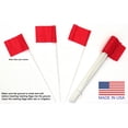 thumbnail image 4 of Step 'N Tilt 11.5" PVC Stake Flags with Reusable Design Neon Red (45 Pack), 4 of 5