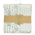 thumbnail image 2 of Touched by Nature Baby Boy Organic Cotton Crib Sheet, Blue Elephant, One Size, 2 of 4