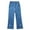 Dark Blue, variant on Girls Jeans Split Hem Wide Leg Long Denim Pants with Pocket Lightweight High Waist Trousers Travel Kids Clothes Dark Blue,8 Years