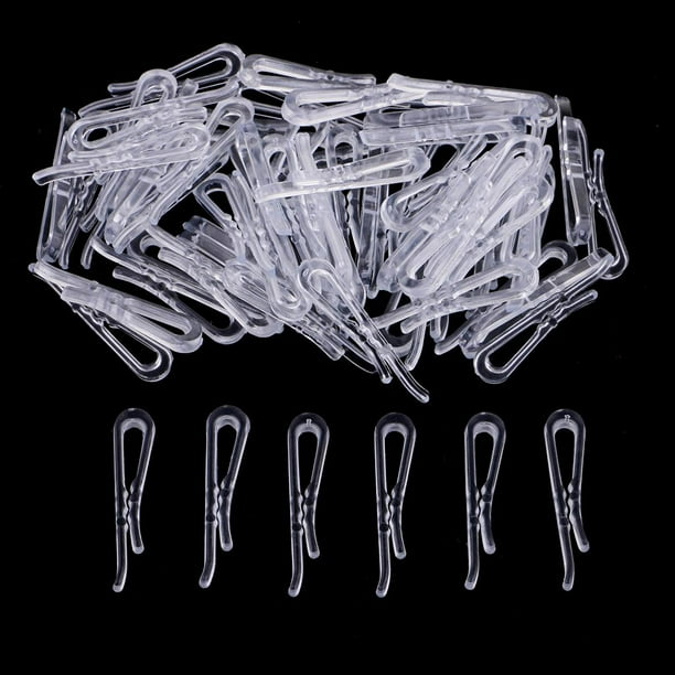 Pinzas de costura transparentes de Plástico 200 piezas Macarena pinzas artesanales para cuello de camisa