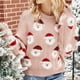 thumbnail image 1 of Traje navideño, suéter de punto con cabeza de anciano, suéter cálido de invierno, ropa de estilo versátil, 1 of 6