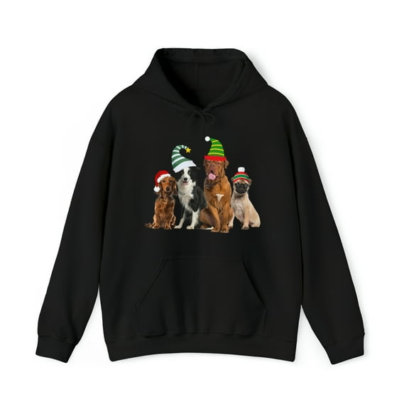 Woof Christmas Unisex Heavy Blend™ Hooded Sweatshirt