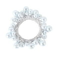 thumbnail image 2 of Bradem White Pearl Hair Scrunchies - Elastic Beaded Hair Ties, Ponytail Holders for Women & Girls, 2 of 9