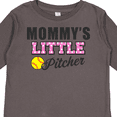 thumbnail image 4 of Inktastic Mommys Little Pitcher Softball Girls Long Sleeve Toddler T-Shirt, 4 of 5