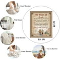 thumbnail image 5 of 50th Anniversary Wedding Gifts for Wife Husband Couple Golden Wedding Blanket 80"x 60" for Mom Dad Grandparents 50 Years of Marriage Celebration Throw Blankets Valentine's Day Fiftieth Gift, 5 of 5