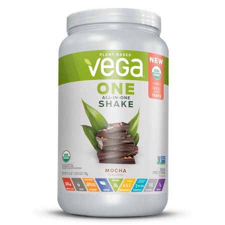 Vega One Organic All in One Shake, Mocha 25.3 oz, 18