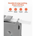 thumbnail image 4 of VEVOR Label Maker Tape 4 Pack 12 mm Black on White Label Maker Refills M-K231, 4 of 9