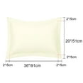 thumbnail image 2 of PiccoCasa Soft 1800 Microfiber Oxford Pillowcases 2Pcs, King Beige, 2 of 8