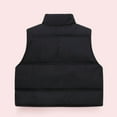 thumbnail image 5 of Black Boy Girl Sleeveless for Kids Girl Boy Fall Winter Fleece Lined Sherpa Loose Fit Camisole Tank Warm Thick Fuzzy Vests Down Jackets Outfit Child 2025 Clothes Fashion 9 Years, 5 of 5