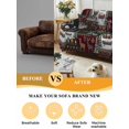 thumbnail image 5 of Western Boho Couch Cover, Farmhouse Country Rustic Chic Wild Nature Cabin Deer Sofa Cover Blanket for 1 Seat Cushion, Sectional Sofa Slipcover Furniture Protector for Living Room Bedroom 71''x91'', 5 of 9
