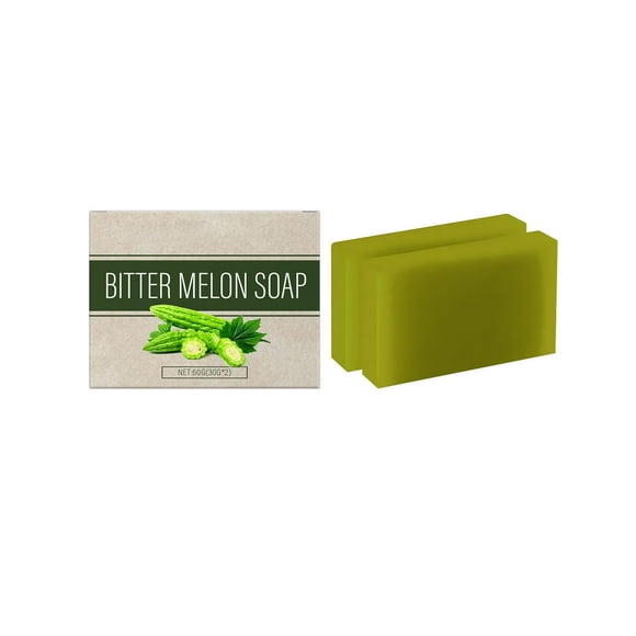 yelldesk Natural Soap Bar, Face & Body Soap, Soap Balsam Pear Balsam Pear Soap Tablets Cleansing Balsam Pear Soap Facial And Body Shower Soap Firming Pores And Removing Pigments 60g