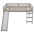 thumbnail image 6 of Clearance! Loft Bed with Slide, Multifunctional Design, Full (Gray), 6 of 9