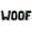 Black, variant on Letter Balloons - WOOF 16" Inch Alphabet Letters Foil Mylar Balloon Dog Birthday Party Banner (Black)