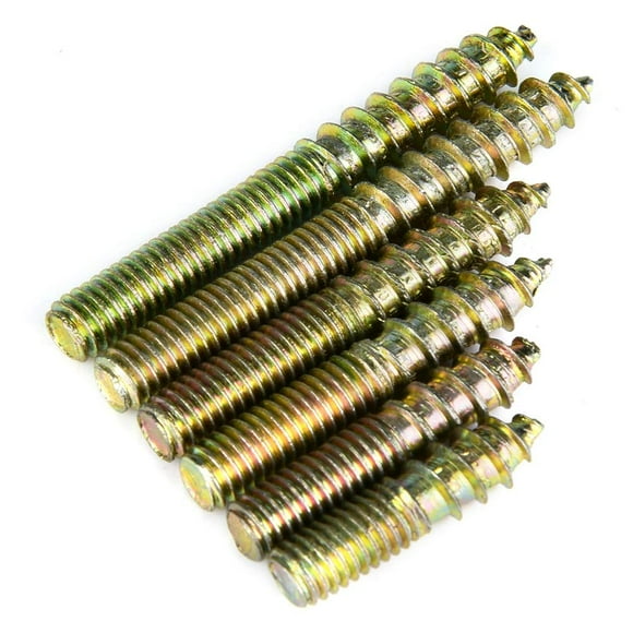 90pcs M6 Dowel Screw, Woodworking Furniture Connector Double Ended Screw, Hanger Bolt for Making Joints