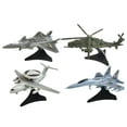 thumbnail image 1 of Kits de construcción de modelos de aviones de 4 piezas, juguetes de construcción de ensamblaje DIY, modelo de construcción fácil, colección para niños, 1 of 8