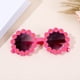 thumbnail image 5 of Gafas de Sol Redondas de Flores Gafas de Sol de Margaritas para Niños Gafas de Protección Solar Al Aire Libre Regalo de Cumpleaños de Playa Azul, 5 of 5