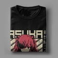 thumbnail image 4 of Camisetas de Anime de Asuka para hombre y mujer, camisa de cuello redondo, algodón, manga corta, ropa Original, 4 of 5