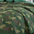 thumbnail image 3 of Camouflage Print Twin Size Kids Quilt Set Toddler Quilt for Toddler Bed Green Military Style Quilted Bedspread Camouflage Them Bedroom Coverlet Pillow Shams(Camouflage, Twin), 3 of 3