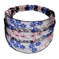 thumbnail image 4 of Diadema Soledad Diadema elástica de encaje suave turte Azul + rosa, 4 of 10