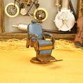 thumbnail image 5 of Iron Model Crafts Barber Chair -Metal Decoration Furnishings Tinplate, 5 of 5