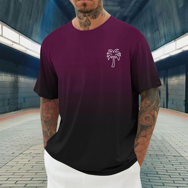 Tops para hombre, blusas y camisas de cuello redondo y manga corta para hombre, blusas casuales de moda para hombre, blusas deportivas de cuello redondo y manga corta, blusas de poliéster para hombre