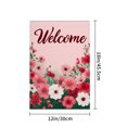 thumbnail image 4 of AMHNF Linen Garden Flag with Floral Design for Spring Summer Home Outdoor Garden Yard Door Decor 12x18 inch, 4 of 5